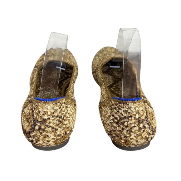 Rothy’s The Loafer Bronze Python Slip-On Flat Shoes Almond Toes Size 9.5 - Picture 5 of 9